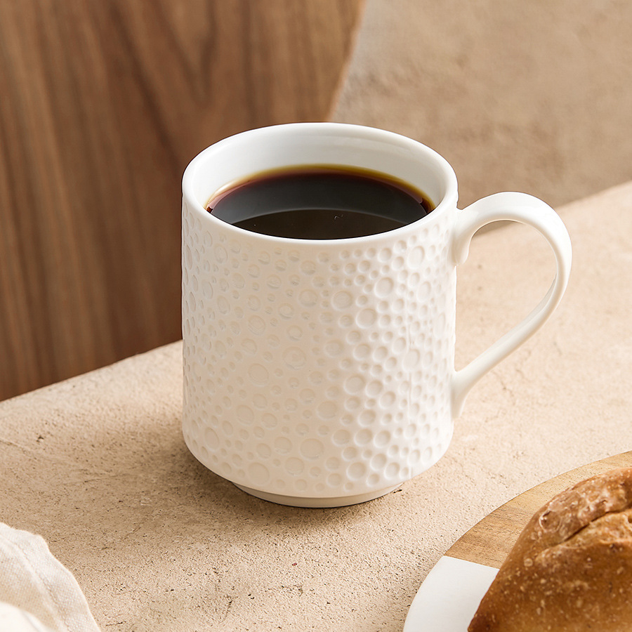 Ly nước họa tiết đá tròn đa năng mẫu mới 2025, cốc sứ cao cấp dành cho nữ, cốc cà phê cao cấp, tinh tế, dùng cho văn phòng