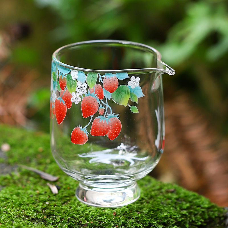 Cốc công bằng thủy tinh Bộ tách trà dày tươi mát cốc công bộ trà thủy tinh chịu nhiệt kiểu Trung Quốc Phụ Kiện Bộ trà gia dụng cao cấp