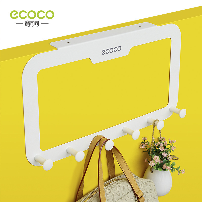 Móc treo sau cửa không đục lỗ treo tường giá treo mũ áo liền mạch trên đầu tủ móc áo vô hình sáu móc treo sau cửa