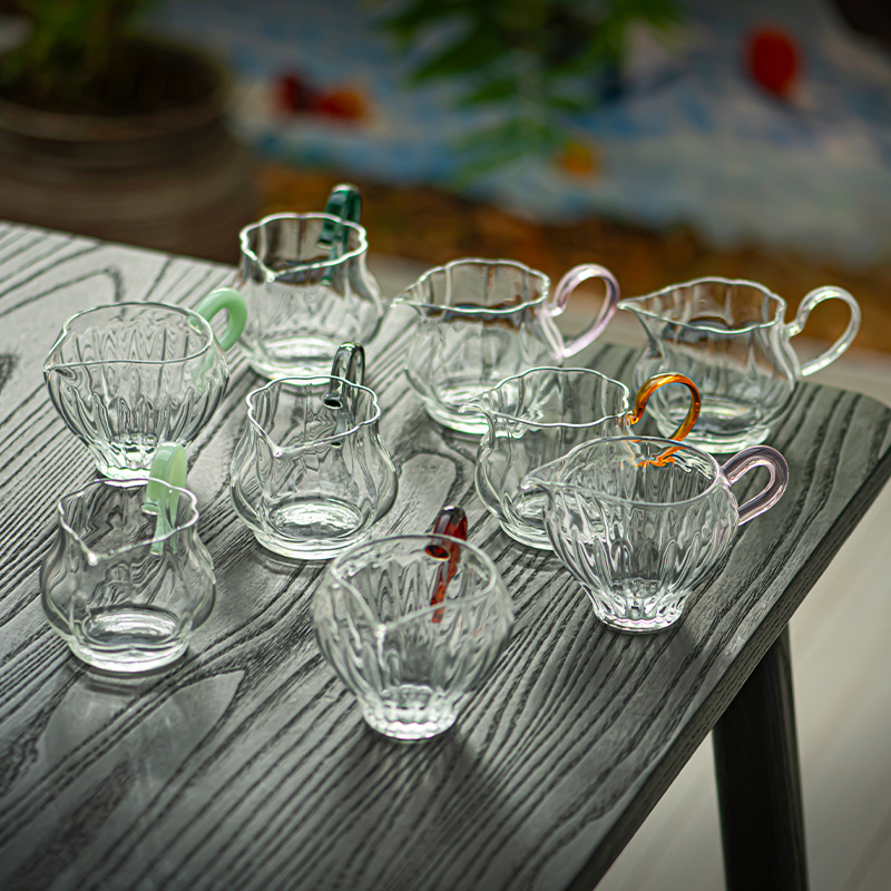 Dụng cụ tách trà thủy tinh cao cấp tách trà lưới lọc trà tích hợp phụ kiện biển trà Daquan bộ trà chuyên dụng pha trà