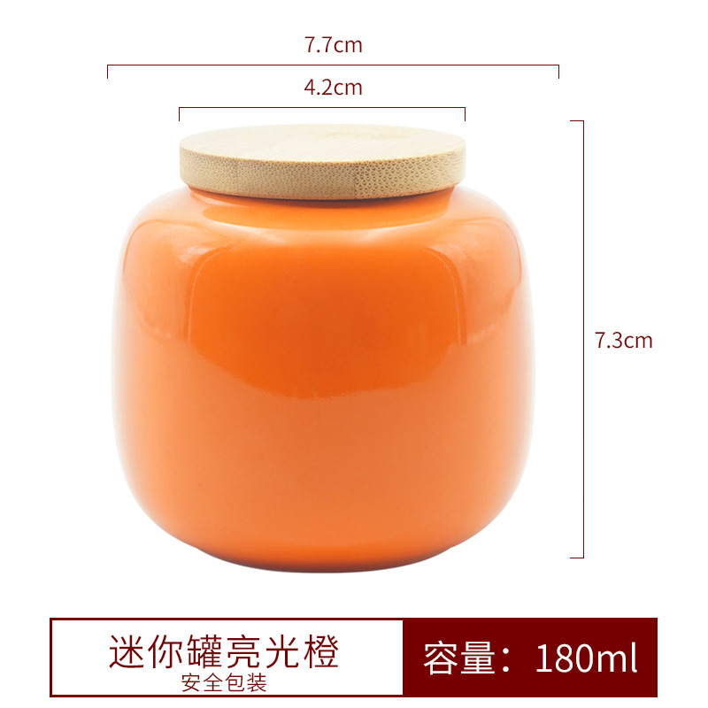 Gốm sứ cổ điển mini cỡ nhỏ trà mùa xuân bình trà gốm sứ bình kín bình trà bình lưu trữ bình lưu trữ bình rỗng logo