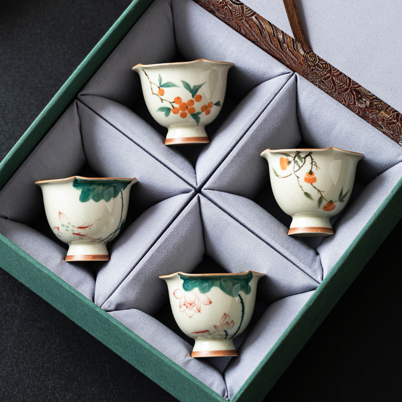 Cốc trà xám thực vật, cốc chủ nhân, bộ cốc trà cao cấp, quà lưu niệm, cốc trà đặc biệt không nóng cỡ lớn, cốc trà