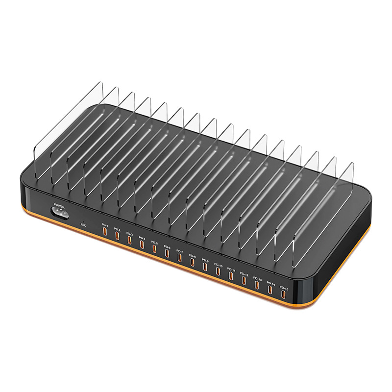360W15-port PD24W công suất cao sạc nhanh giá đỡ sạc để bàn đa cổng điện thoại di động máy tính bảng trạm sạc TYPEc