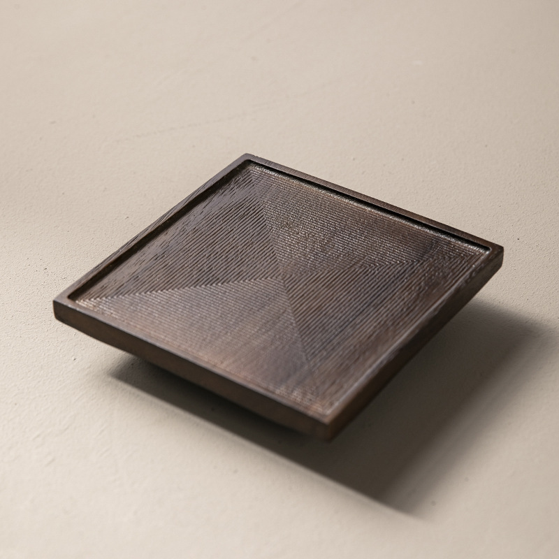 Khay trà vòng tròn bốn mùa Nam Mỹ ấm trà bàn pha khô cổ điển văn phòng phụ kiện bộ trà gia dụng đệm ấm trà