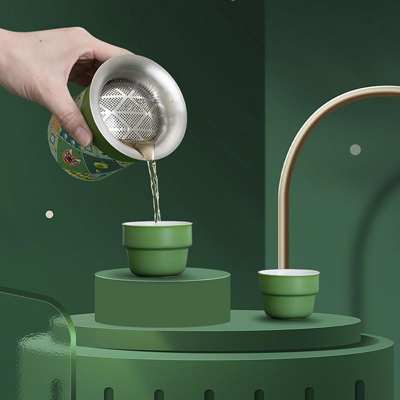 Lễ hội thuyền rồng quà lưu niệm du lịch ngoài trời bộ trà cốc khách nhanh túi đựng đồ da xách tay ấm trà nắp cốc đựng trà