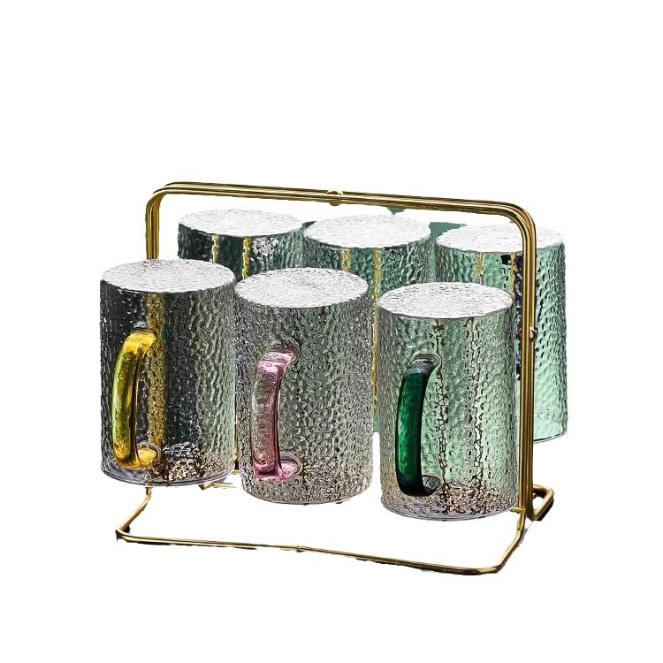 Giá để cốc sang trọng nhẹ thủy tinh gia dụng giá để đồ đựng dụng cụ rượu khay thoát nước để đồ treo ngược cốc nước phòng khách giá đựng cốc trà