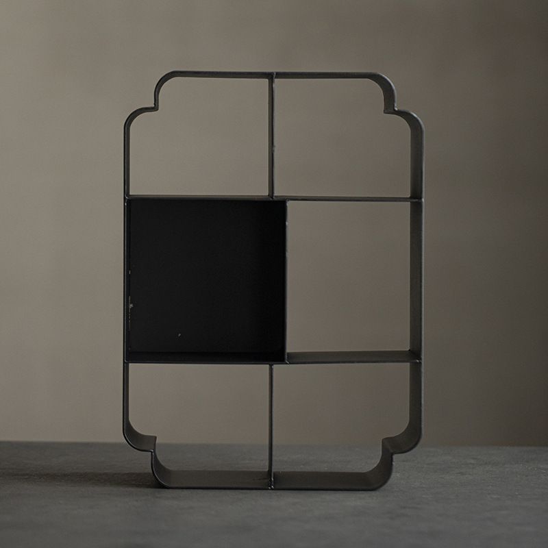 Trung Quốc mới sắt nghệ thuật trà nhà kho lưu trữ giá trưng bày giá đựng đồ bộ trà phụ kiện giá đựng cốc trà đồ trang trí gia dụng