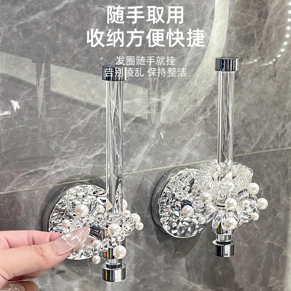 Giá để đồ băng đô Treo Tường Vòng buộc tóc không đục lỗ móc dây buộc tóc phụ kiện tóc kẹp tóc Giá để đồ trang sức kẹp tóc Giá để đồ trang sức đầu