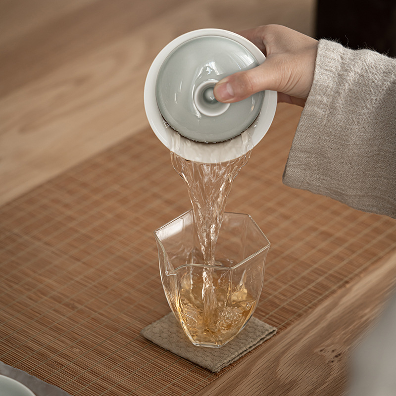 Bát tam tài tráng men tro đá kiểu Nhật, cốc trà gốm sứ cỡ lớn, dụng cụ pha trà, dụng cụ pha trà, bát trà