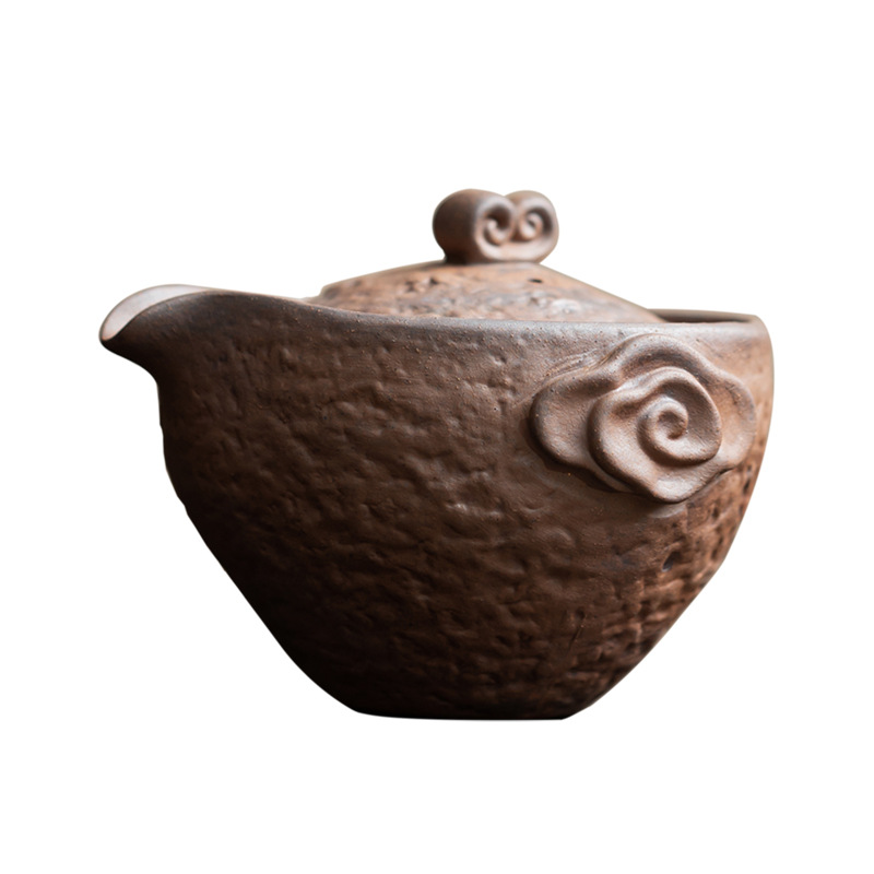 Ấm nắm tay Lao Yan Mud Xiangyun Bộ trà Kung Fu cổ điển Ấm pha trà không nóng ấm lọc một ấm chén gốm sứ thủ công