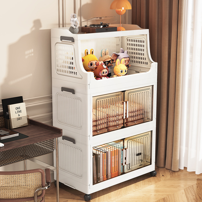 Chiều rộng 60-70 tủ đựng đồ mở cửa tủ đựng đồ có thể gập lại tủ đựng đồ có giá để đồ đa chức năng tủ sắp xếp nhiều lớp