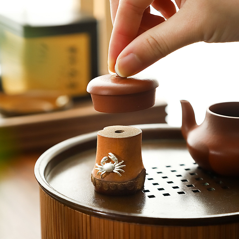 Bán buôn Trung Quốc tre thủ công nắp ấm pha trà khay trà nắp trà đồ trang trí kiểu Nhật Phụ Kiện Bộ trà đạo cao cấp