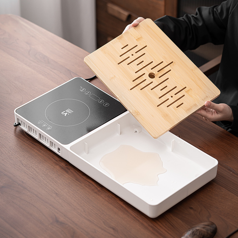 Khay trà bếp gốm điện melamine tự động dùng trong gia đình pha trà đun nước tích hợp lưu trữ và lưu trữ đa năng Khay trà pha khô