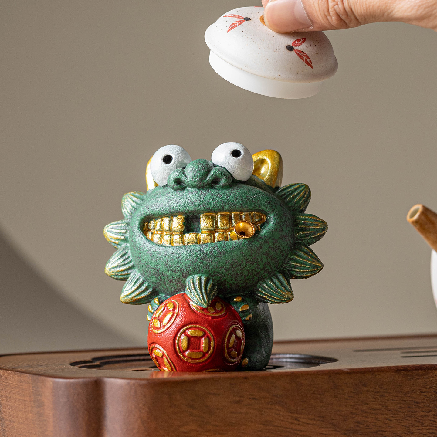 Trang trí cắm hương mặt bàn phong cách Trung Quốc thủy triều, trang trí nhà cao cấp sáng tạo, trang trí lối vào kho báu