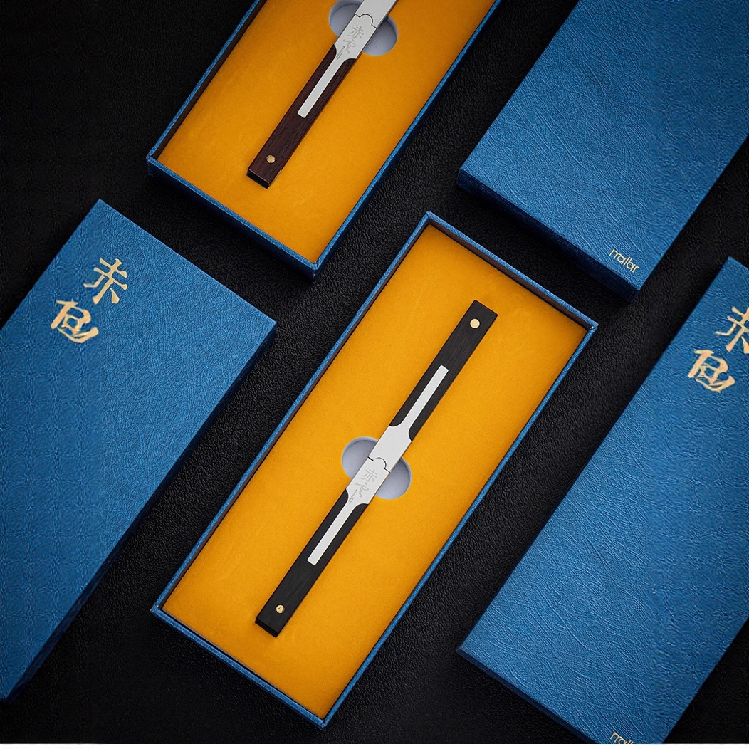 Dao trà Chi Vân kim trà thủ công dao trà Phổ Nhĩ dao trà Damascus nón trà thép không gỉ Phụ Kiện Bánh trà