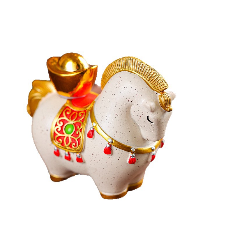 Trà thú cưng làm giàu ngay lập tức 2025 cửa hàng mới sang trọng có thể nâng cao trà chơi bàn trà bàn trà sáng tạo đồ trang trí nhỏ thu hút sự giàu có