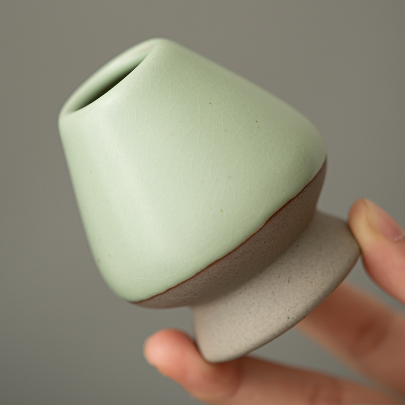 Ấm trà gốm sứ Ru Kiln, bộ bát matcha đứng, bộ dụng cụ pha trà Baixi, bộ dụng cụ pha trà, dụng cụ trà đạo