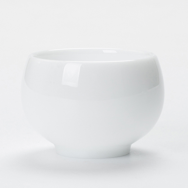 Cốc trà sứ trắng ngọc bích mỡ cừu loại băng cốc gốm sứ gia dụng cốc uống trà cốc đơn bộ trà Kung Fu gốm sứ Đức Hoa