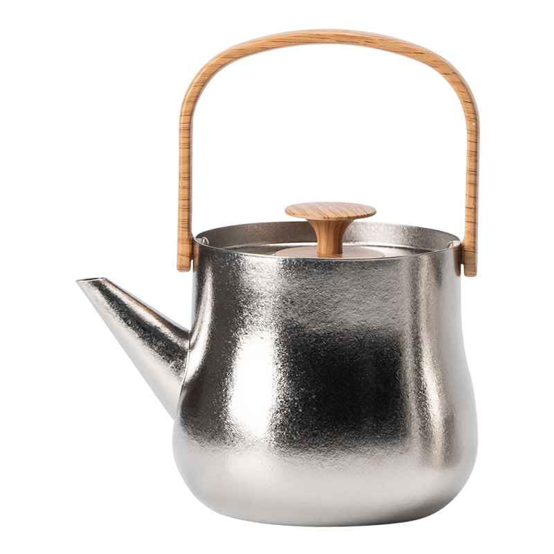 Ấm đun nước pha lê đá Titan nguyên chất Ấm đun trà dung tích lớn ấm pha trà mẫu mới ấm đơn bếp gốm điện gia dụng Bộ ấm dưỡng sinh