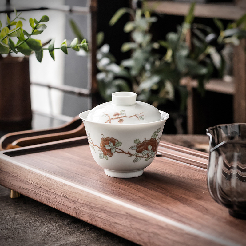 Bán buôn gốm cổ phong cách cổ bát bát trà bát trà bát trà phục trà bát sứ công phu gốm sứ gia dụng kiểu Trung Quốc