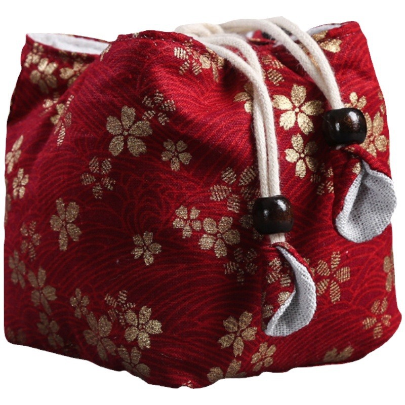 Phụ kiện trà đạo Túi vải cốc khách nhanh Túi đựng đồ Bộ trà du lịch xách tay túi đựng trà túi đựng ấm trà túi vải nghệ thuật