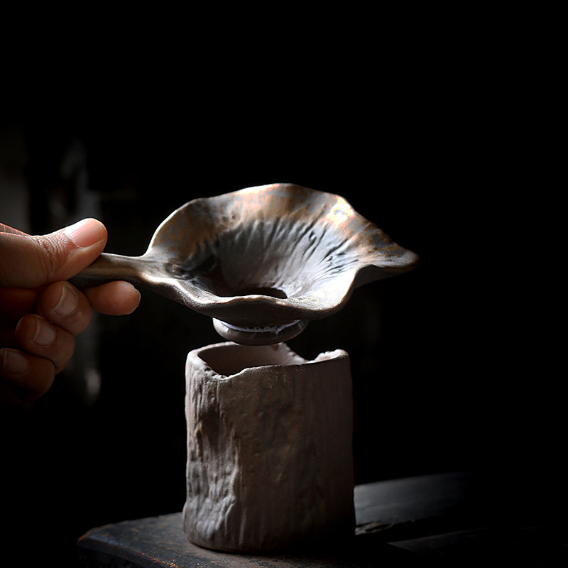 Lọc trà retro Bộ lọc trà gốm sứ sáng tạo Bộ lọc bã trà Bộ lọc trà Bộ lọc trà Bộ lọc trà Siêu mịn Bán buôn