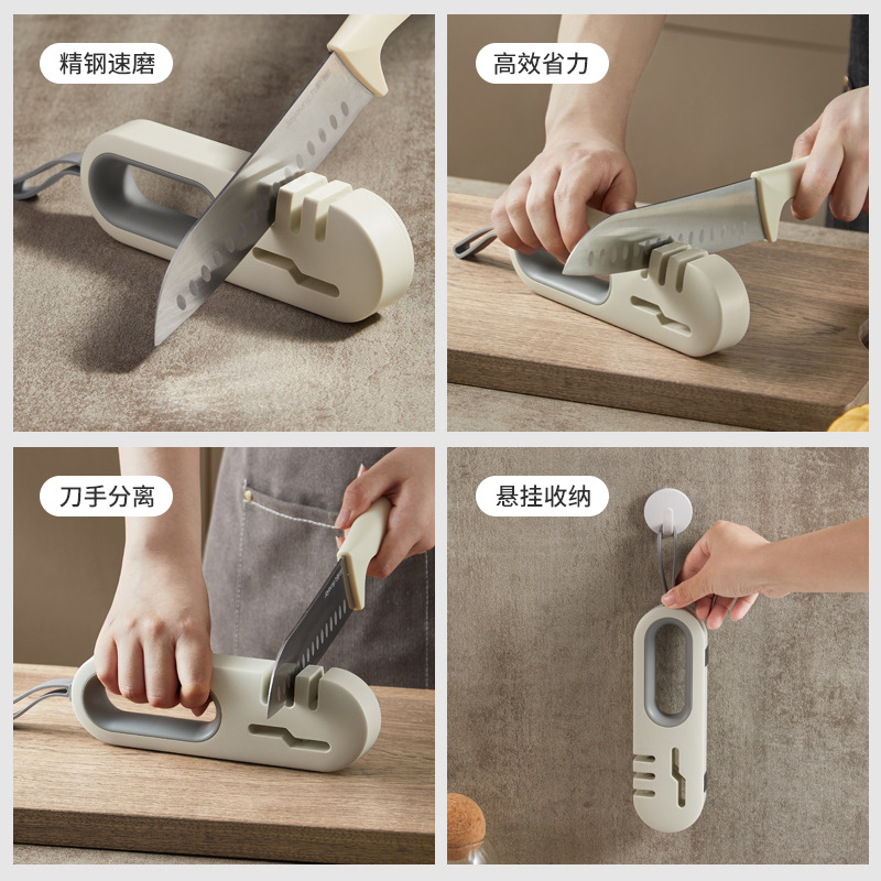 Dụng cụ gia dụng dùng dao mài đa năng mẫu mới 2025 dụng cụ mài nhanh thanh đá nhà bếp dụng cụ cắt lưỡi chuyên dụng