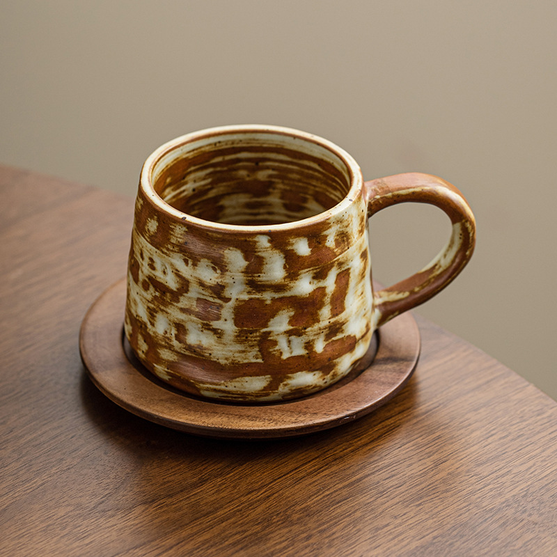 Cốc cà phê cổ điển cốc ăn sáng sữa gia dụng tinh tế cao cấp cốc sứ cốc nước cá nhân