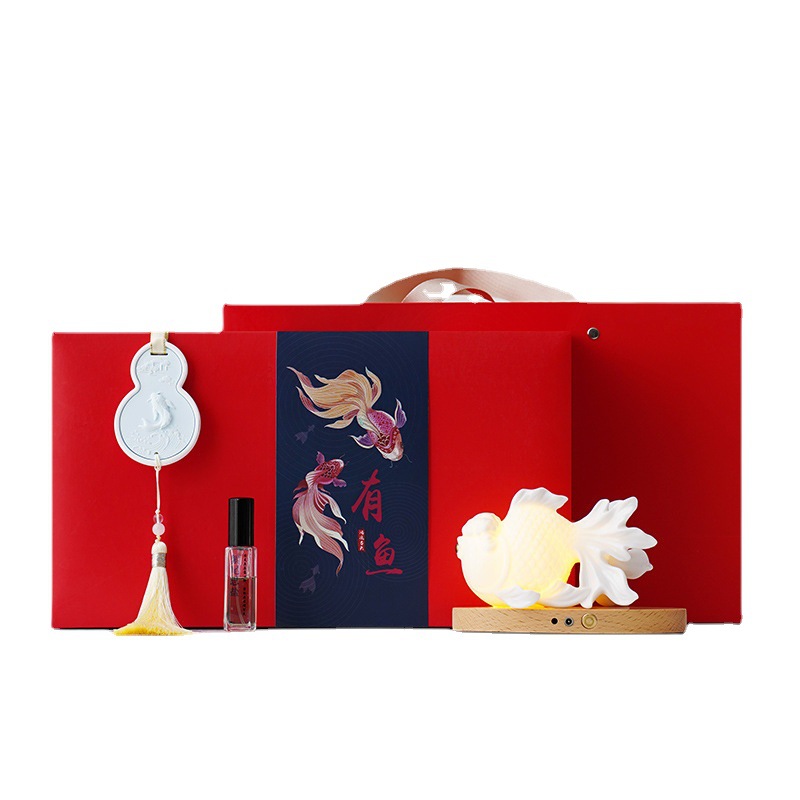 Bộ ấm trà du lịch, cốc khách nhanh dần, một ấm ba cốc, đèn ngủ gốm sứ quốc gia có lọc, quà tặng đĩa hương xe hơi