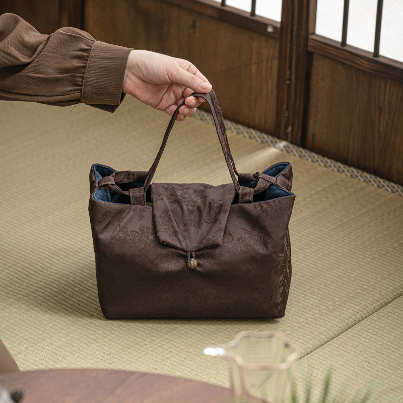 Túi đựng đồ Bộ trà mẫu mới Túi đựng trà dày túi đựng trà Du Lịch Xách Tay Hộp Đựng Ấm trà túi đựng cốc trà Túi xách tay