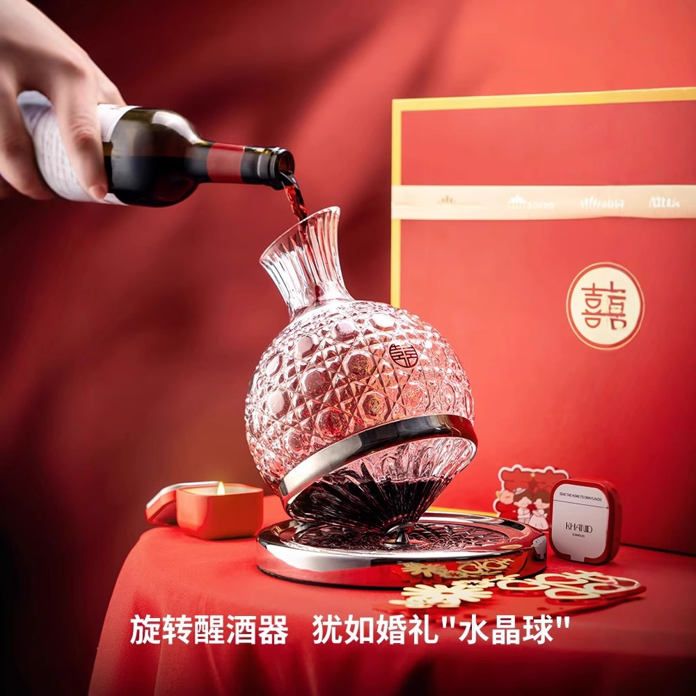 Bộ quà tặng ly rượu vang đỏ sáng tạo dùng trong nhà, ly rượu vang cao cấp, bộ quà tặng cao cấp