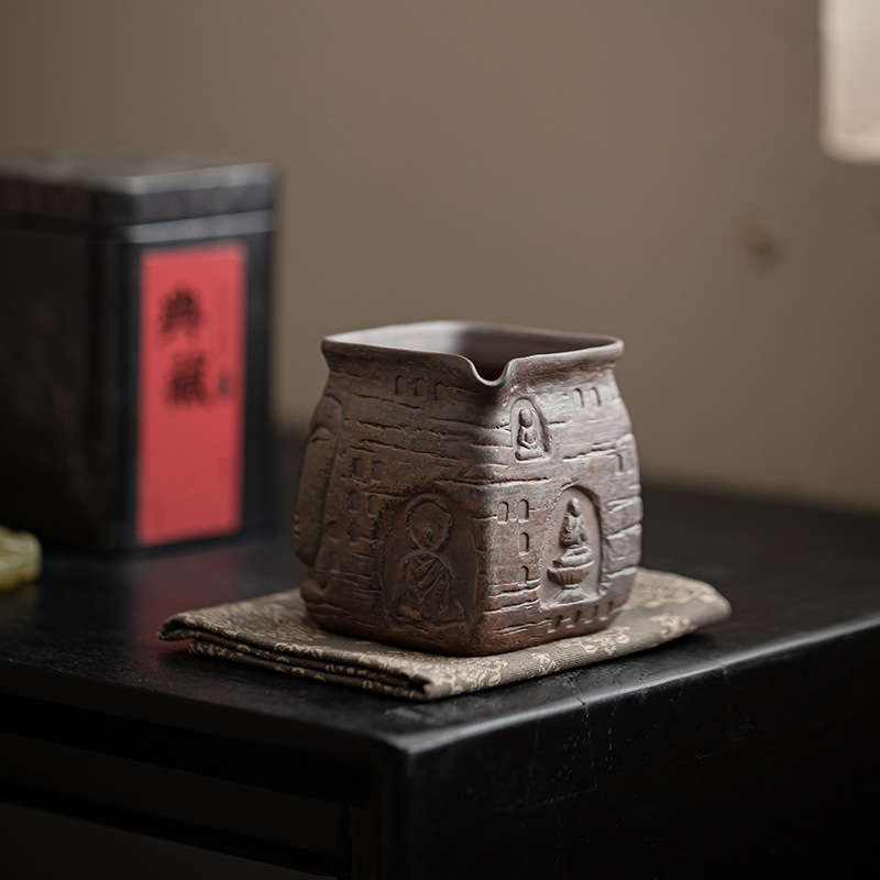 Cốc đường phố Zen Shadow bùn đá cũ cốc gốm sứ sáng tạo cốc trà Haifen cốc trà đồng phục dụng cụ trà Kung Fu phụ kiện cốc đồng phục