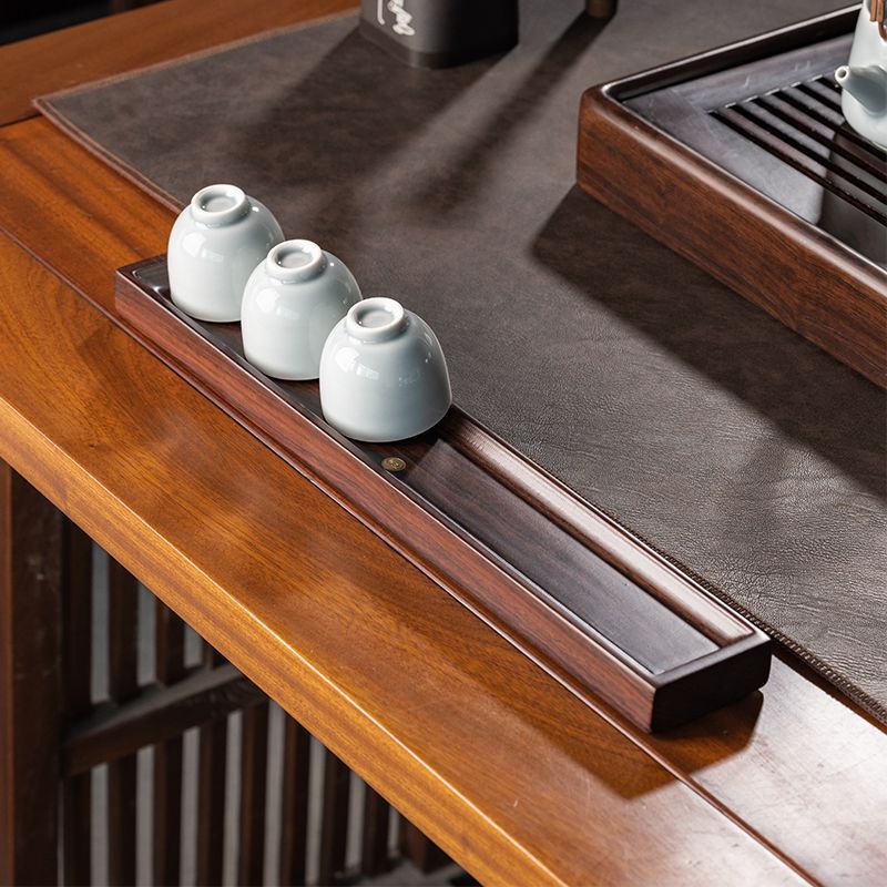 Giá để tách trà, giá để đồ bằng gỗ mun, Bộ trà, bàn làm khô, bàn trà nhỏ, giá để tách trà, phụ kiện trà đạo, giá để cốc