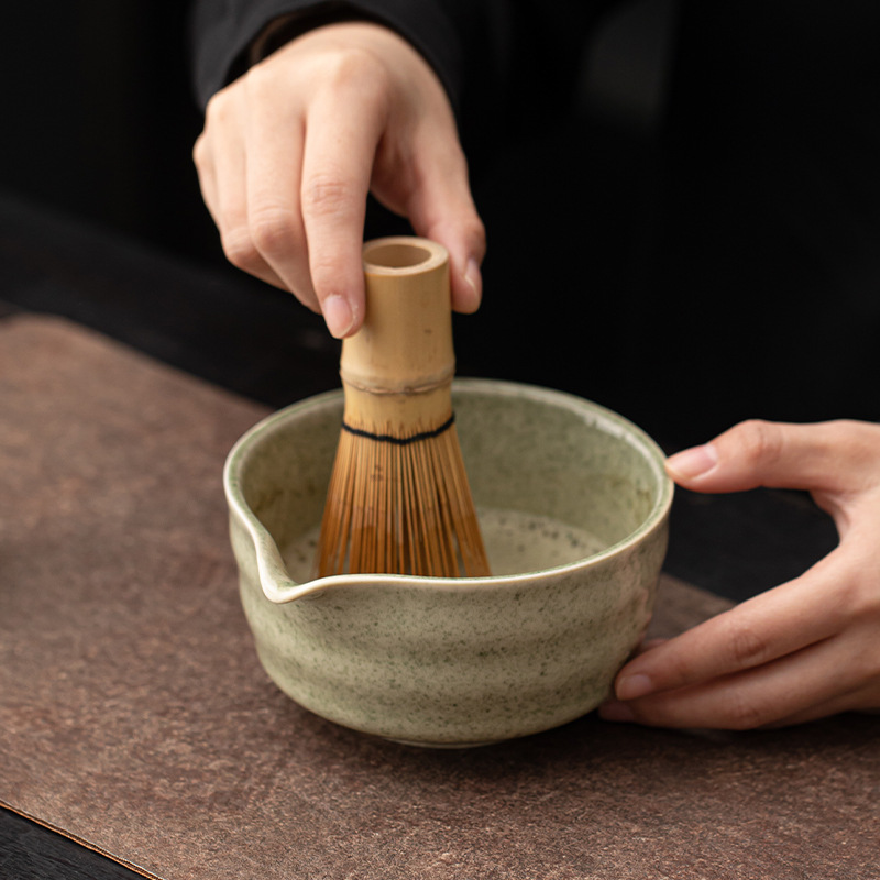 Dụng cụ đặt trà thời Tống cổ điển kiểu Nhật, bình đựng trà, bát matcha Baibenli, phụ kiện trà đạo gia dụng, dụng cụ trà sứ