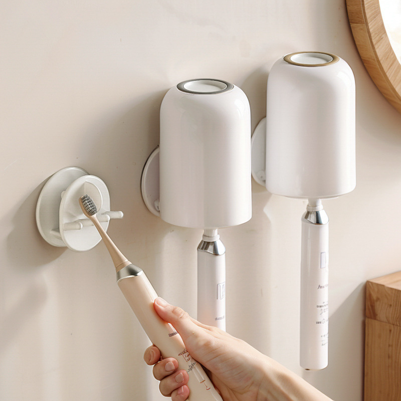 Giá để bàn chải đánh răng, Cốc đánh răng không đục lỗ, cốc nước súc miệng, giá treo tường, Cốc đánh răng treo tường, giá đựng đồ dùng đánh răng
