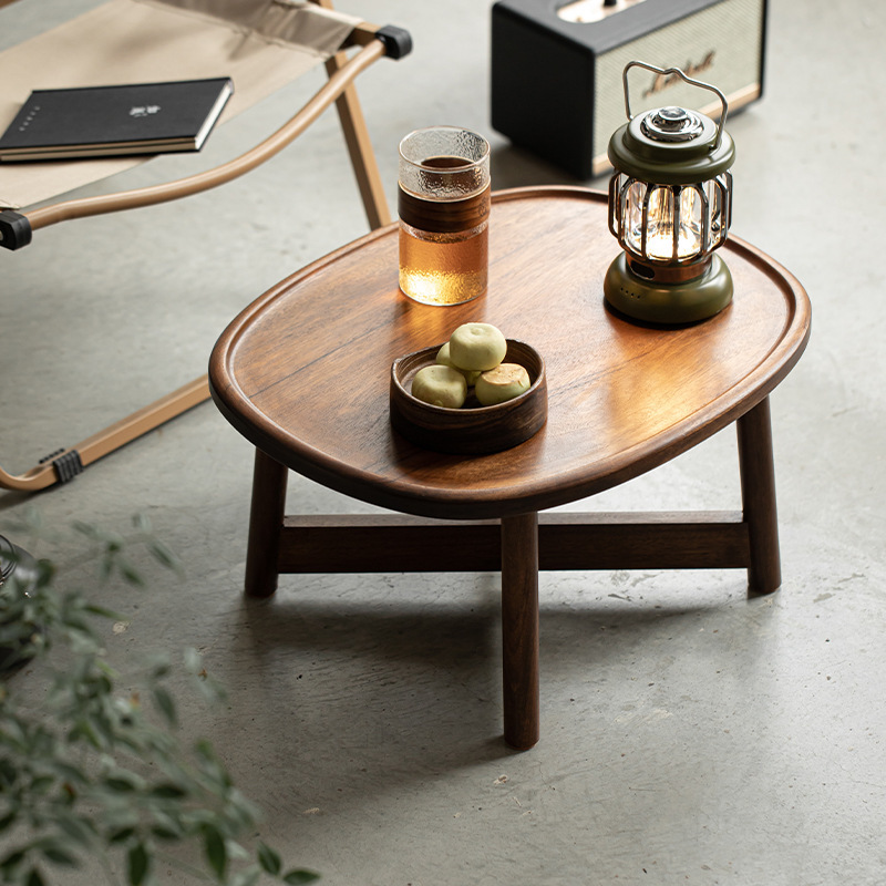 Bàn trà Gỗ Óc Chó Da'antang bàn du lịch có thể tháo rời bàn pha trà tiện lợi ngoài trời gia dụng phụ kiện Bộ trà có túi