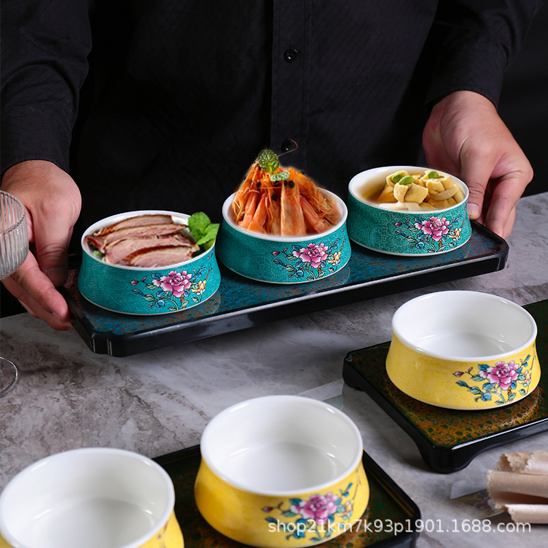 Bộ đồ ăn Nyonya kiểu Trung Quốc mới, lẩu thiền, quan niệm nghệ thuật, phong cách cung điện, món nguội cổ, món tráng miệng, bát thương mại