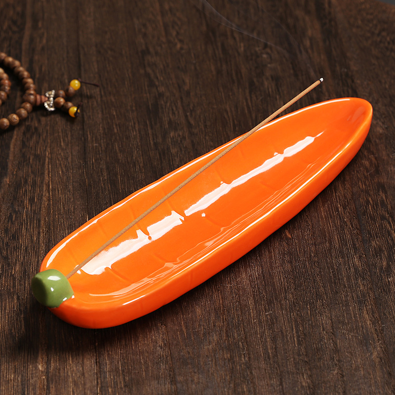 Đồ trang trí trà đạo trong nhà bằng gốm Sứ sáng tạo gốm sứ trắng cắm hương phong cảnh