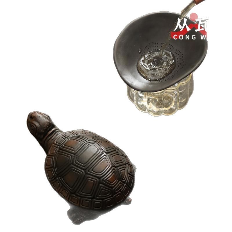 Đồ gốm tím Fujia thế giới lọc trà lưới lọc trà đồ trang trí vật dụng lọc trà phụ kiện trà đạo bộ lọc trà nắp