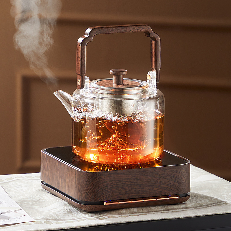 Ming Fengxiang Piano Home Bếp gốm điện Loại nút tắt nguồn đun nước nhỏ gia dụng Bộ dụng cụ đun trà