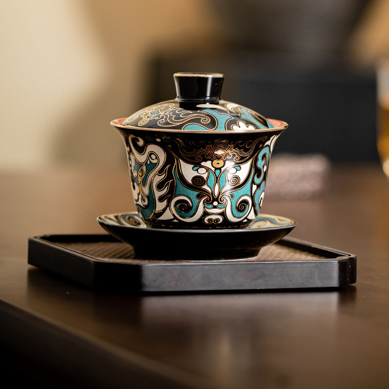 Bát đựng Trà bằng gốm sứ, cốc trà đơn Retro, bát trà, Bộ trà Kung Fu, dụng cụ pha trà