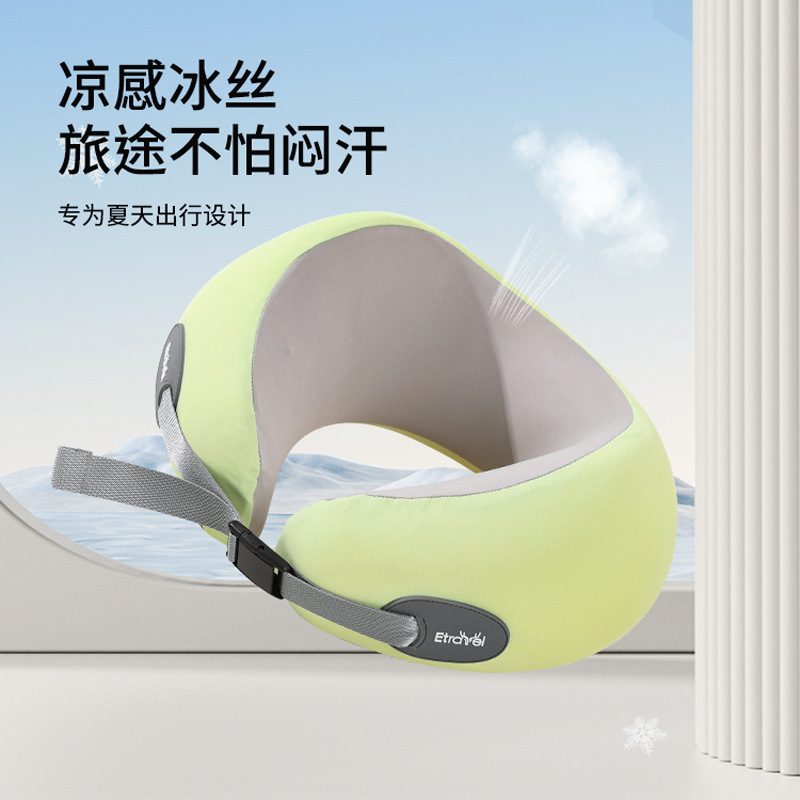 Gối chữ U thời trang etravel, gối du lịch, vật dụng ngủ di động, gối cổ máy bay, gối cổ, đường sắt cao tốc đường dài