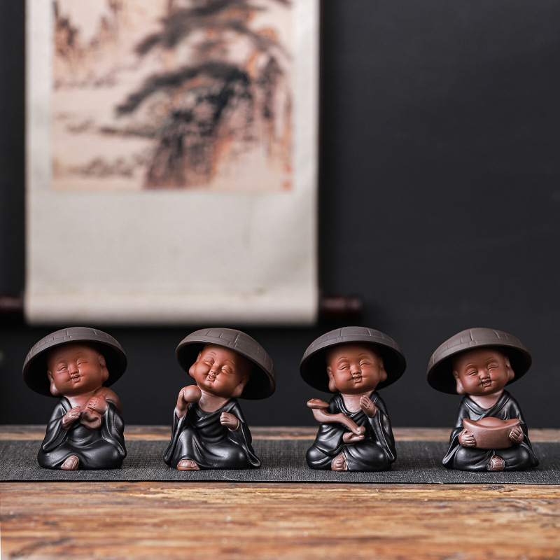 Đồ trang trí nội thất gia đình Kiểu Trung Quốc hai mục đích dùng cho bộ lọc trà tử sa nhỏ dễ thương