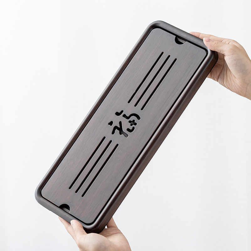 Bàn trà bàn pha khô kiểu mới kiểu Trung Quốc nhỏ gia dụng bằng tre sang trọng nhẹ kiểu Nhật Khay trà nhỏ đựng nước tích nước mini văn phòng