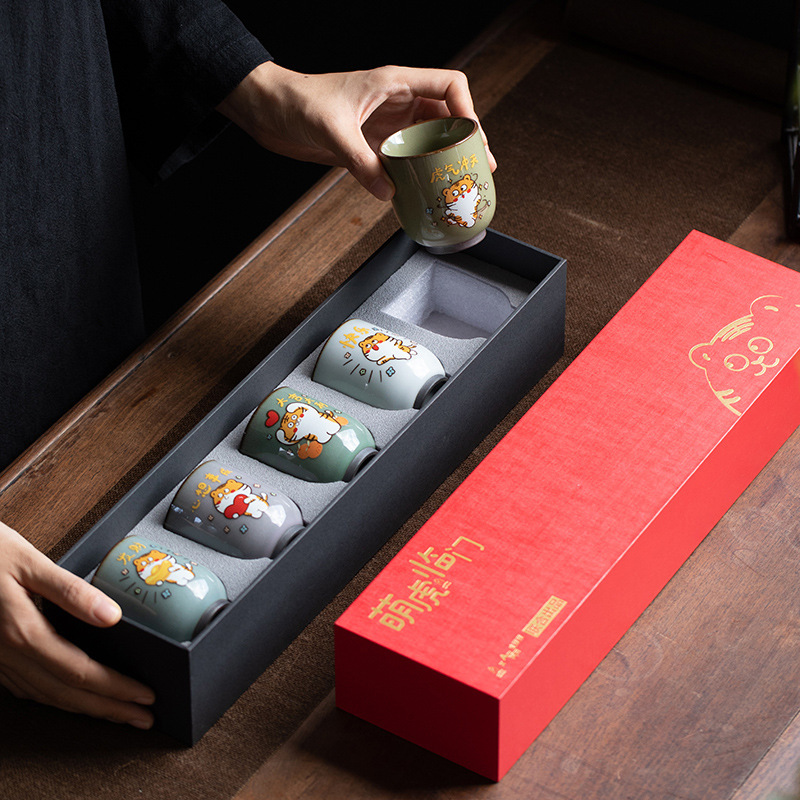 Nhà máy nguồn Quà tặng sáng tạo Quà tặng lưu niệm Cốc trà Chủ sở hữu Cốc cá nhân Cốc gốm sứ Trà Bộ Hộp quà