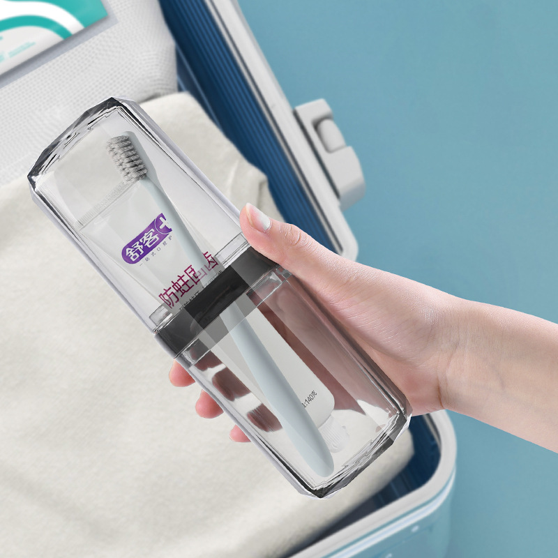 Bộ đồ vệ sinh cá nhân du lịch, cốc đựng nước súc miệng, hộp đựng bàn chải đánh răng, đồ vệ sinh du lịch, hộp đựng bàn chải đánh răng cầm tay
