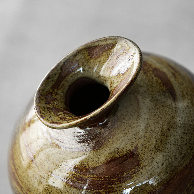 Đồ hoa hoàn hảo bằng gốm thô kiểu Nhật cắm hoa hoa Hoa khô hoa thủy canh đồ trang trí bàn trà