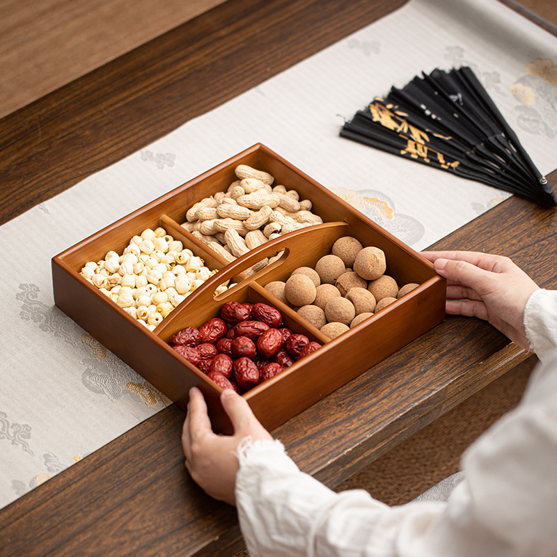 Khay đựng trái cây, khay đựng hạt gia dụng, khay đựng trà, trà chiều cầm tay cao cấp, khay đựng trà, khay đựng đồ phòng khách gia dụng