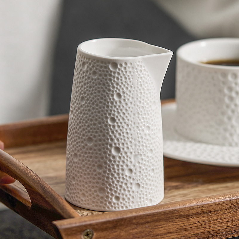 Cốc sữa pha cà phê gốm chấm hạt sữa chua bình sữa cốc chiết xuất sáng tạo gia dụng cốc gia vị bình đựng cà phê bình sữa cao cấp