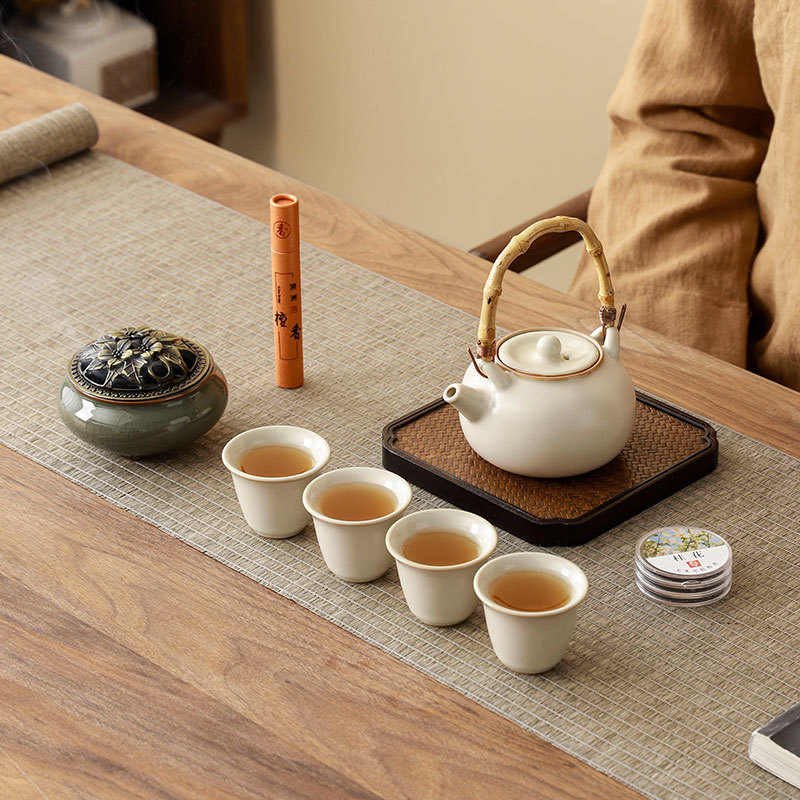 Bộ ấm trà Ruyao Hộp quà kỷ niệm sự kiện công ty Quà tặng thiết thực Logo lưu niệm doanh nghiệp cao cấp